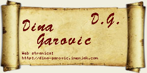 Dina Garović vizit kartica